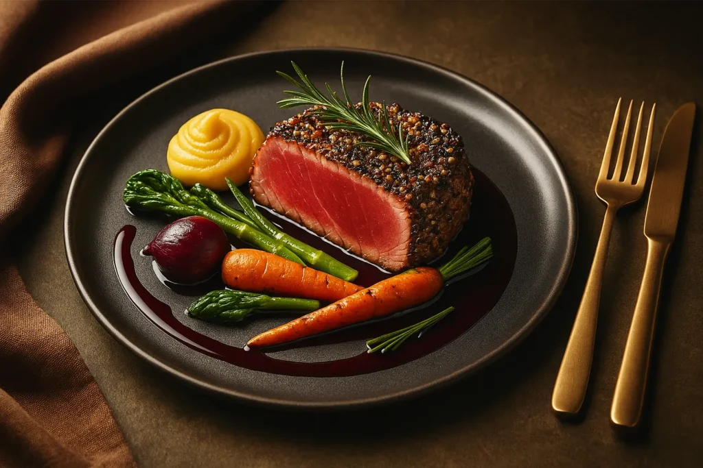 Pepper-Crusted Tuna Steak